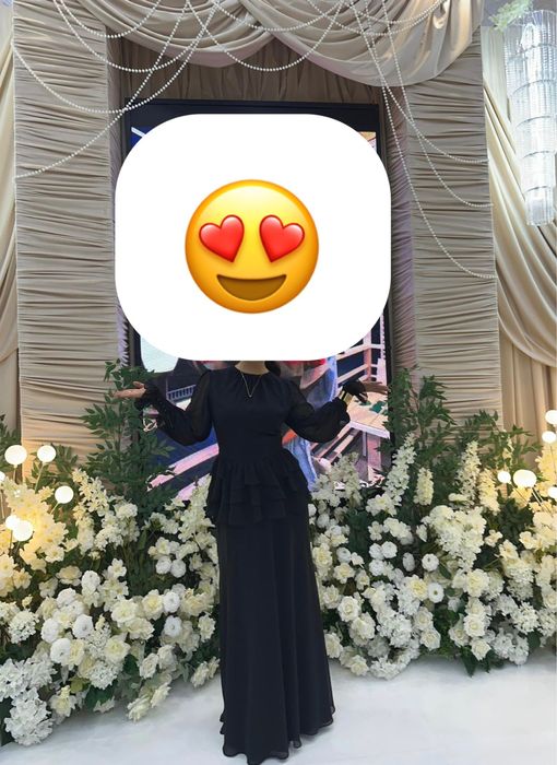 Платье черный 48рр