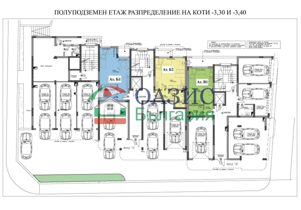 Студио на първа линия море в нов комплекс "Лазурен бряг", Черноморец, 36.84 кв.м,