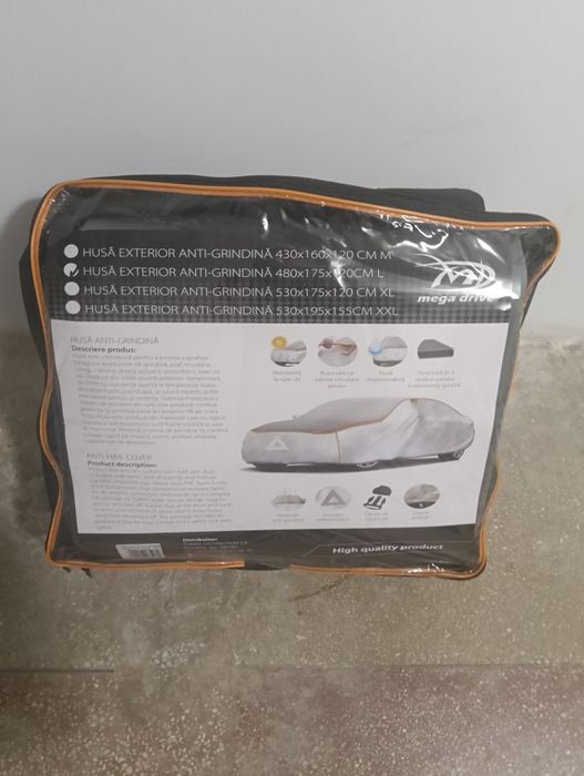 Husă Nouă Mega Drive Antigrindină pentru Autoturisme 480 X 175 X 120 cm