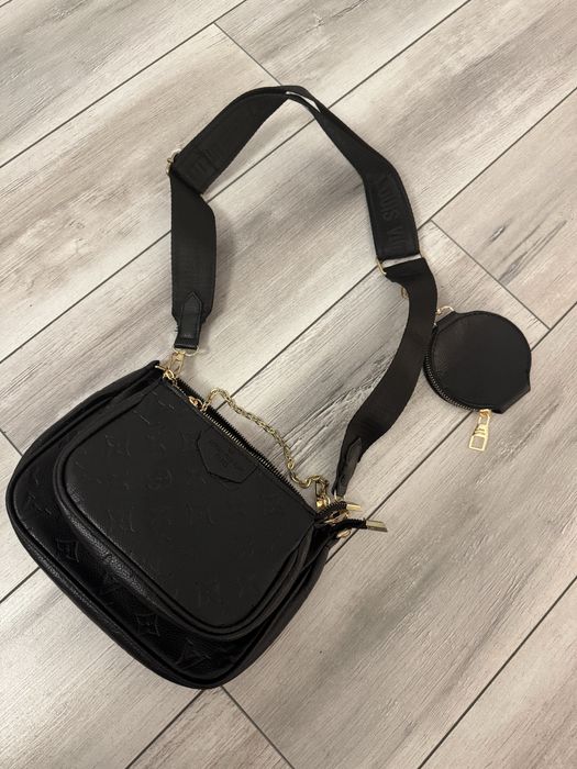 Geanta louis vuitton lv neagra set de 3 noua