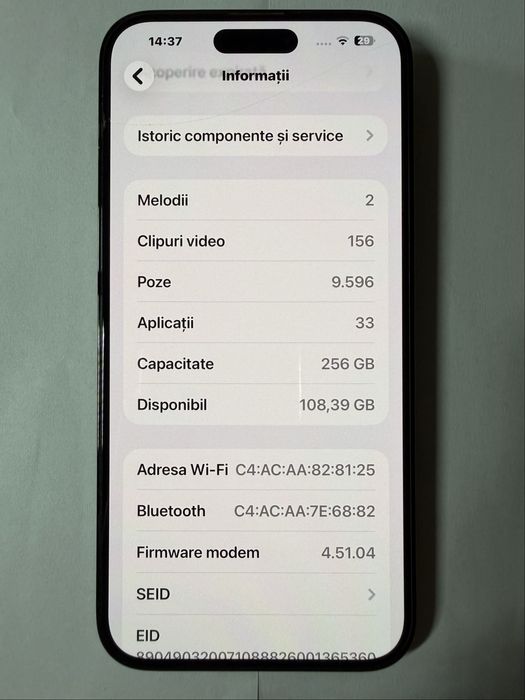 Iphone 14 pro max, stare foarte buna, 256GB