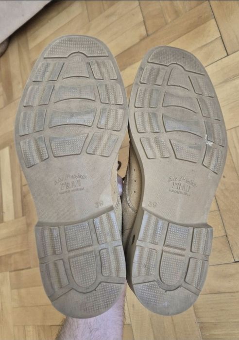 Pantofi Derby Damă Premium FRAU Italia, Comfort-Tech Air-Moka - 39