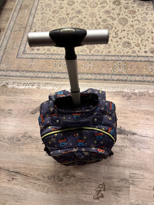 Ghiozdan cu 4 roti Rucsac Troller original pentru scoala sau drumetii