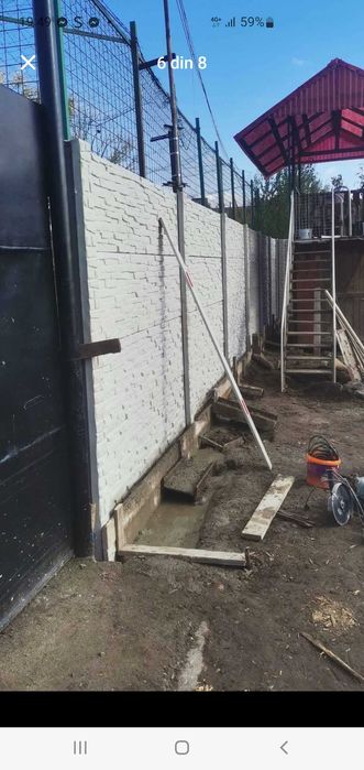 Gard din placi de beton