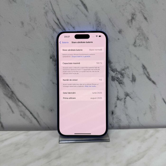 iPhone 16 128GB Ultramarine 100% 112 Cicluri Zeus Amanet 65968