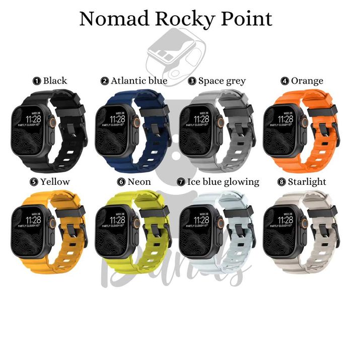 Nomad Rocky Point силиконови каишки за Apple Watch ULTRA/SE/11/10/9/8