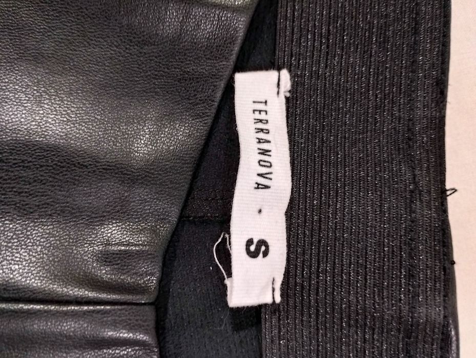 Черен кожен панталон