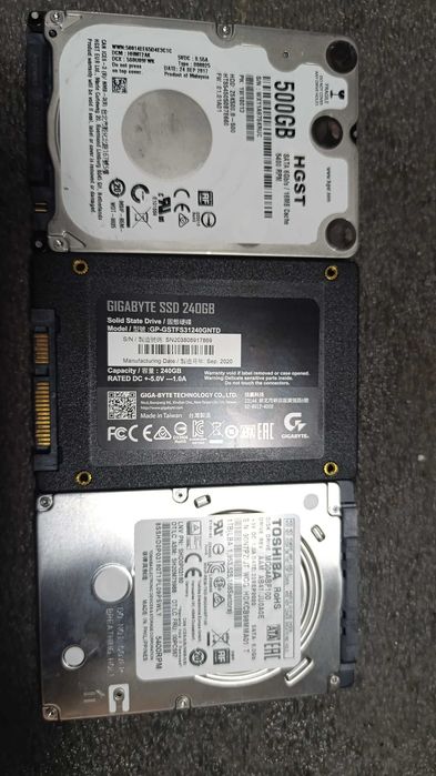Продам ssd/2.5/240гб,hdd/2.5/500гб/1000гб