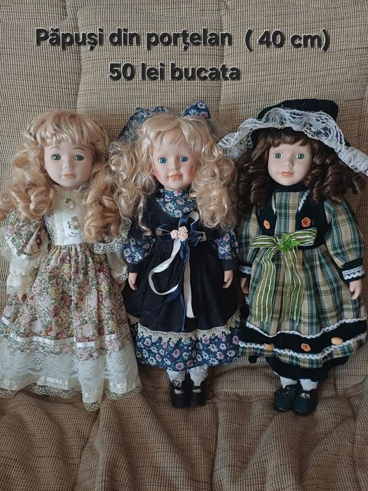 Păpuși porțelan 40-45 cm