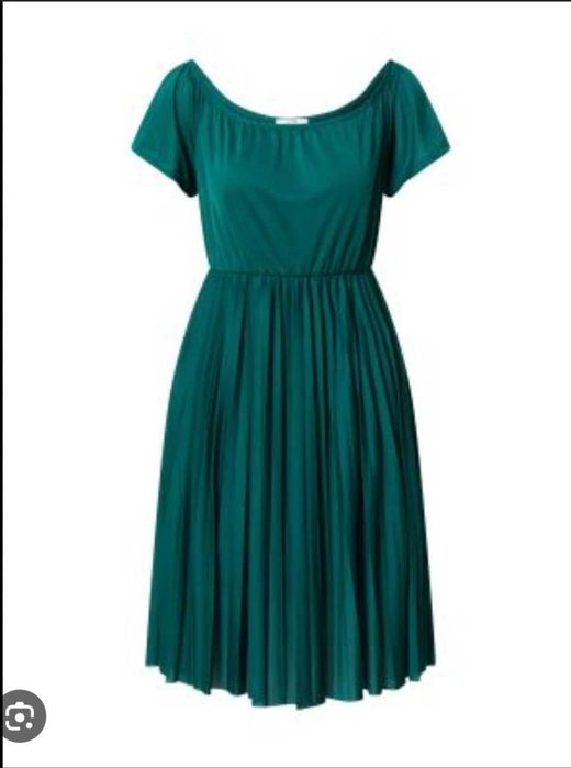 Rochita plisata AboutYou verde 36 (38) noua
