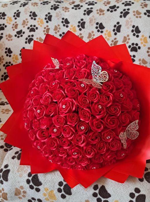 Buchete cu trandafiri de săpun parfumați