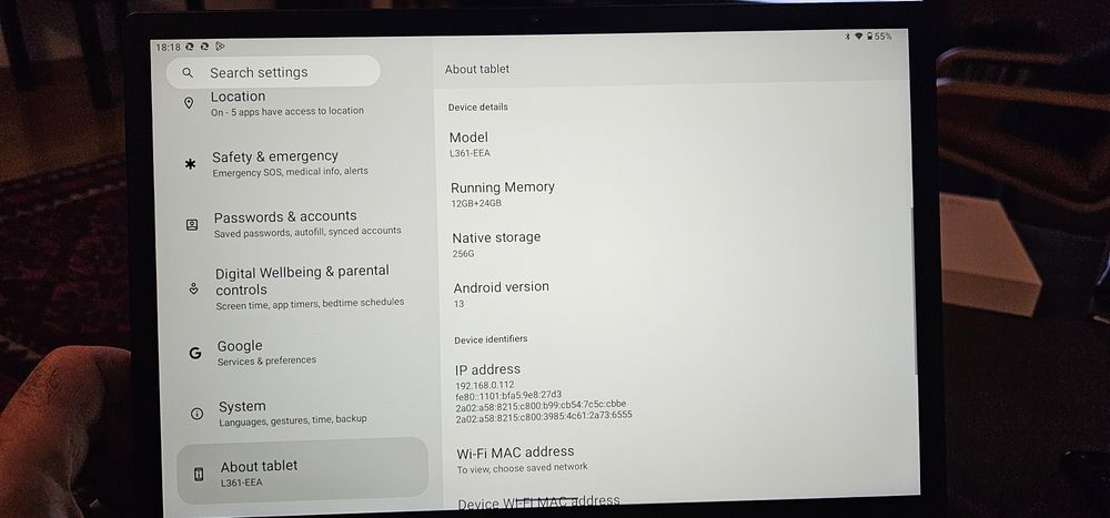 Tabletă  android/ monitor portabil NXTPaper2k de 14 inch nouă la cutie cu ecran paparfeel/ paperlike ebook de la TCL