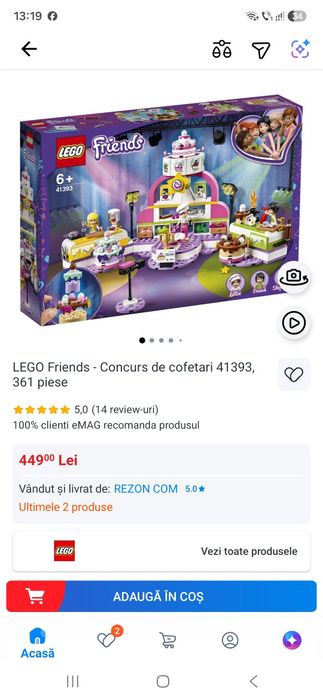 LEGO Friends - Concurs de cofetari (41393)
