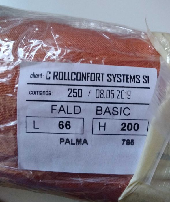 Vand jaluzea romana, cu sistem de prindere ingust, noua