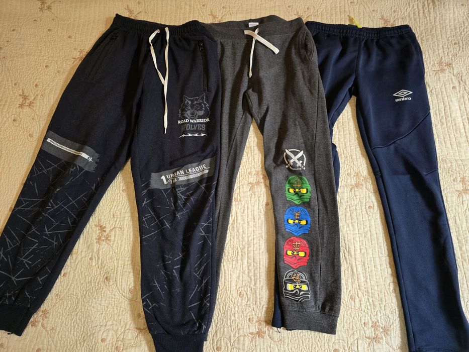 Pantaloni copii, marime 10-11 ani, 11-12 ani, 12-13 ani, 5 perechi,