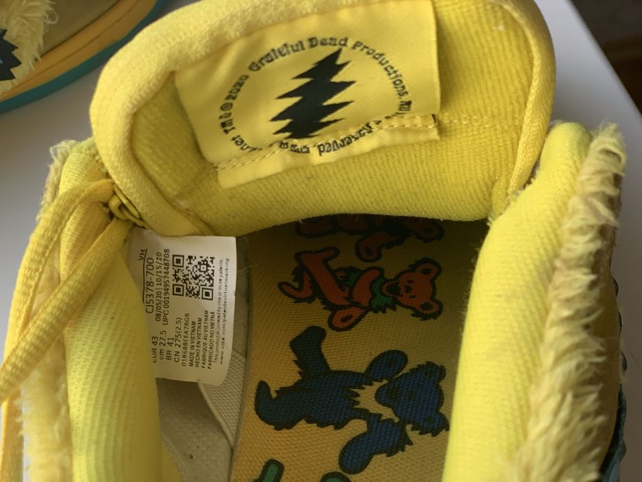 Nike SB Dunk Low x Grateful Dead “Yellow Bear”