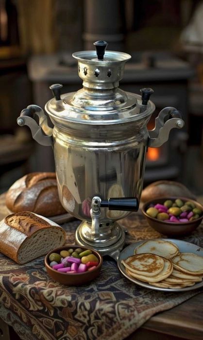 Самовар жаровой (угольный, на дровах) Тульский(СССР)