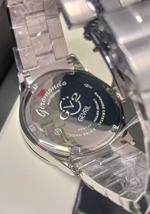 Ceas Gv2 By Gevril Giromondo Quartz Blue Dial GMT- 42302B Swiss Made
