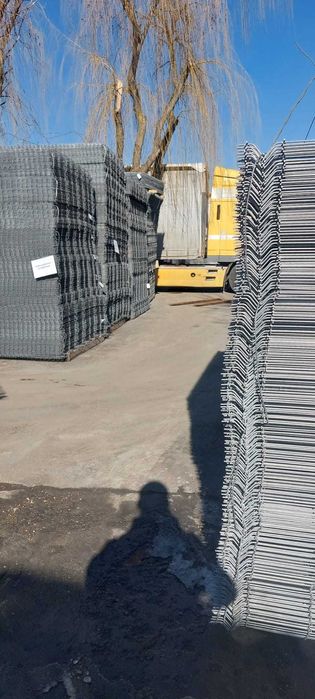 plasa/ panou bordurat /TEAVA/ STALP 3.5-4.9MM/Zincat /Verde/Gri