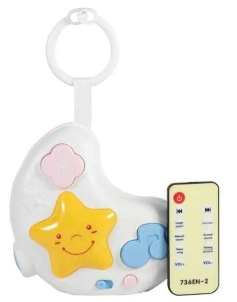 Lampa de veghe Semiluna Muzicala, cu proiector Lumini si telecomanda