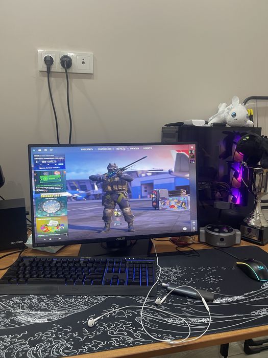г.Алматы Продам Игровой ПК 240Hz RTX 2060 Клава, мышь, ковер комплект