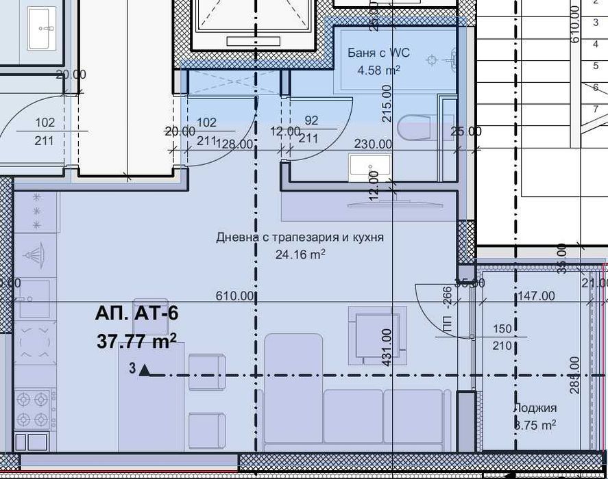 Продава се Едностаен апартамент в Пловдив, Христо Смирненски - 50 кв.м за 1247 €/кв.м - Снимка #4