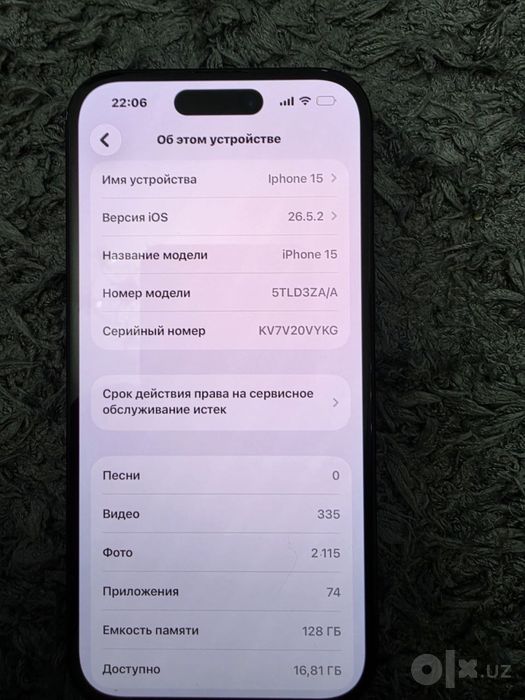 Продаю Iphone 15 black 128 gb