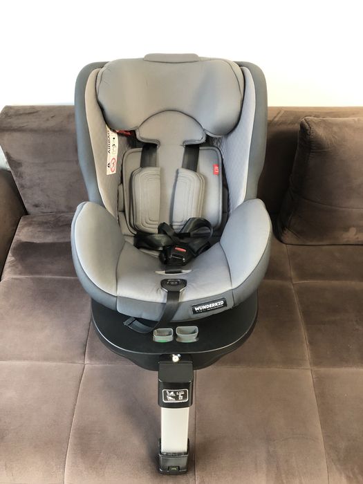 Scaun auto ISOFIX, rotativ 360, Wunderkid California, 0-36 kg, Negru