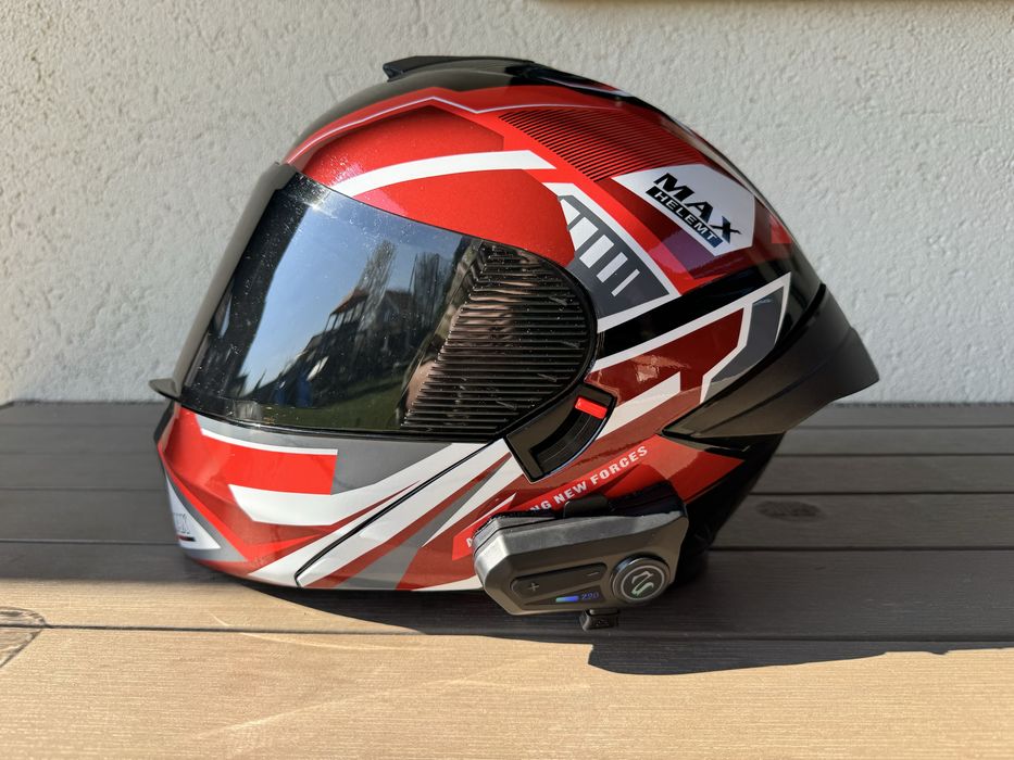 Casca moto flip up Heromind + intercom , marimea XL , NOU