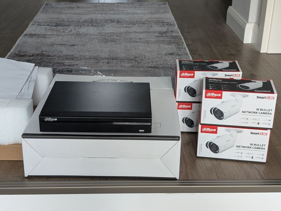 Camere supraveghere Dahua 4MP PoE, NVR, Hard disk 1TB