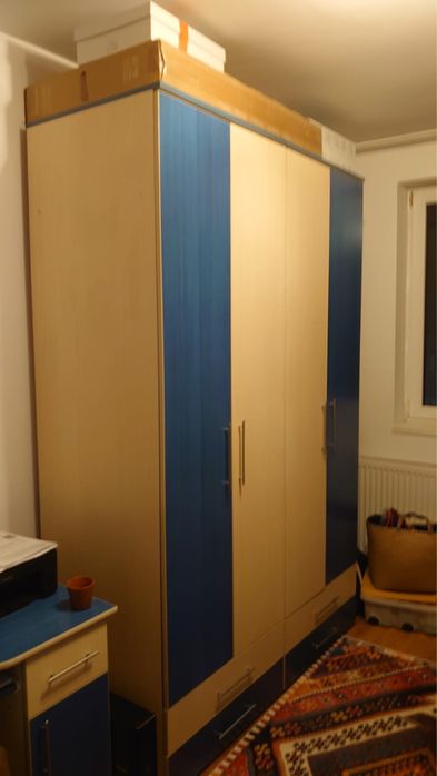 Vând set mobilă copii tip pat supraetajat – NOU, doar montat!