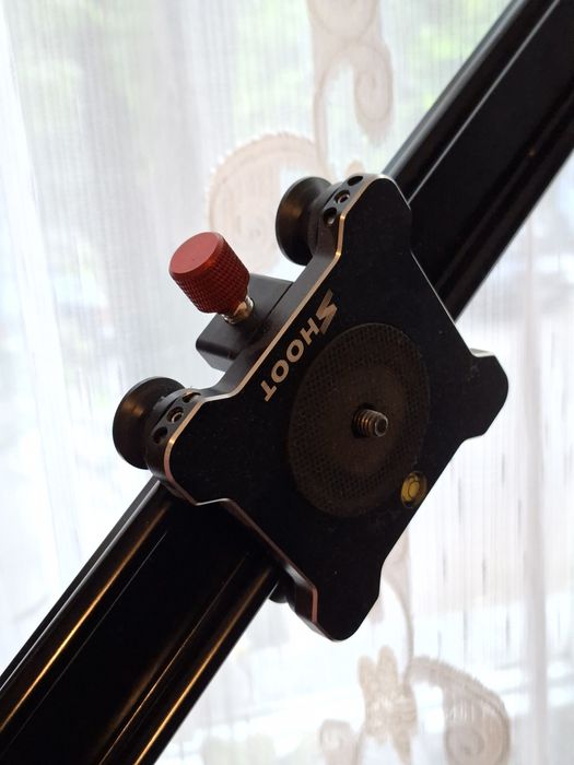 Slider Cameră SHOOT – 100 cm, Aluminiu (Montare pe Trepied)