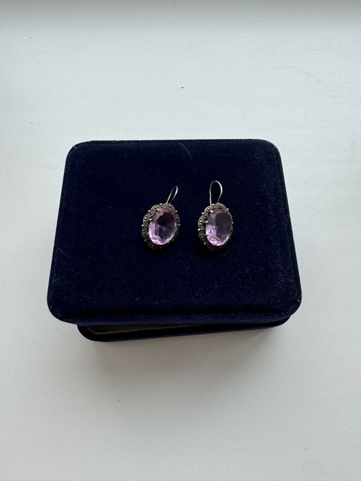 Серьги серебро, старинные