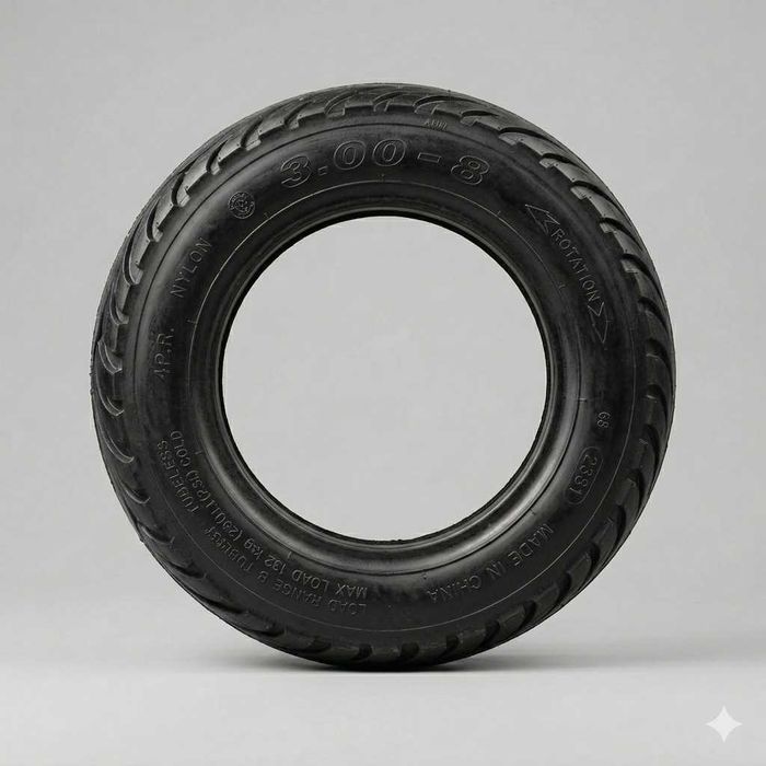 Anvelopă/Cauciuc Tubeless Triciclu Electric 300-8, Calitate Superioară