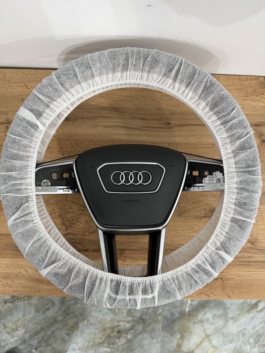 Volan OEM audi A6 C8 cu incalzire si gauri de padele