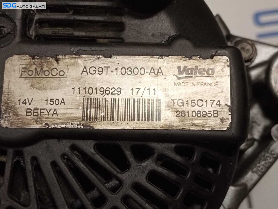 Alternator Ford S Max 2.0 TDCI 2006 - 2014 Cod AG9T-10300-AA 111019629 2610695B [M3755]