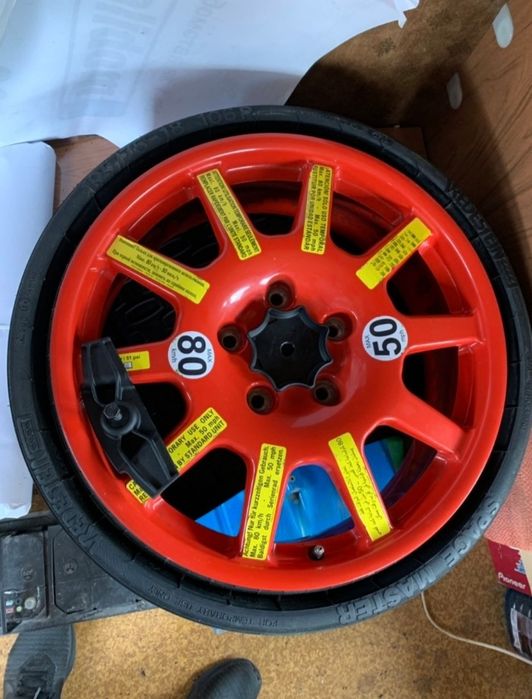 резервна гума патерица сгъваема 15,16,17,18, 19цола за мерцедес и ауди