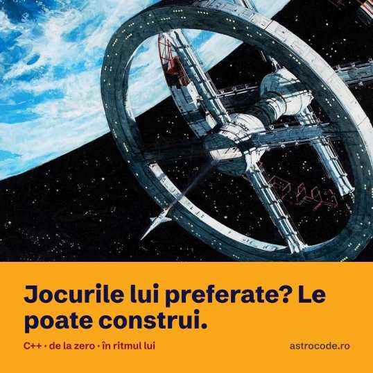 Lecții de programare și AI pentru copii 9-16 ani, online 1-la-1