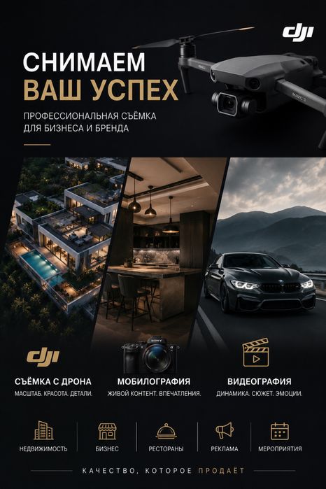 Съёмка с дрона - Мобилография