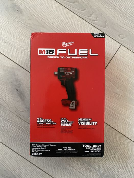 Pistol impact Milwuakee M18 nou sigilat in cutie