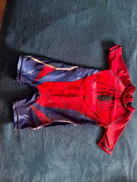 Costum de baie copii cu protectie UV 50, pt copii de 1-3 ani Spider Man