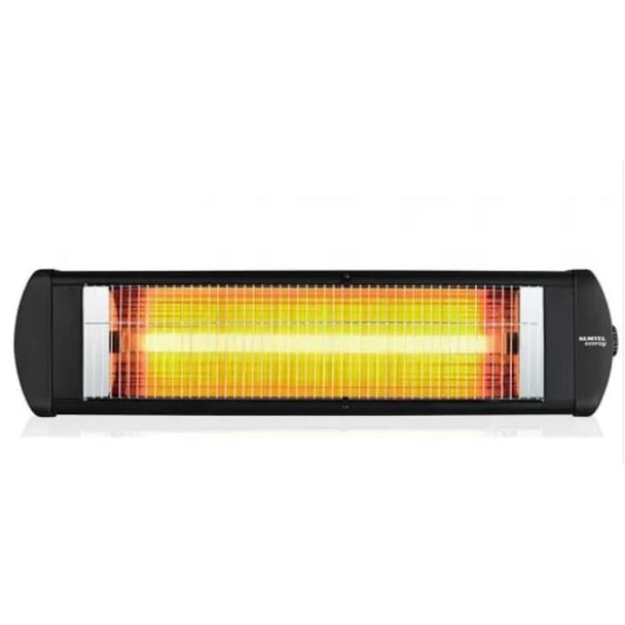 Radiator electric cu infrarosu, Termostat, Corp metalic, Protectie 20 IP, Negru 2500W