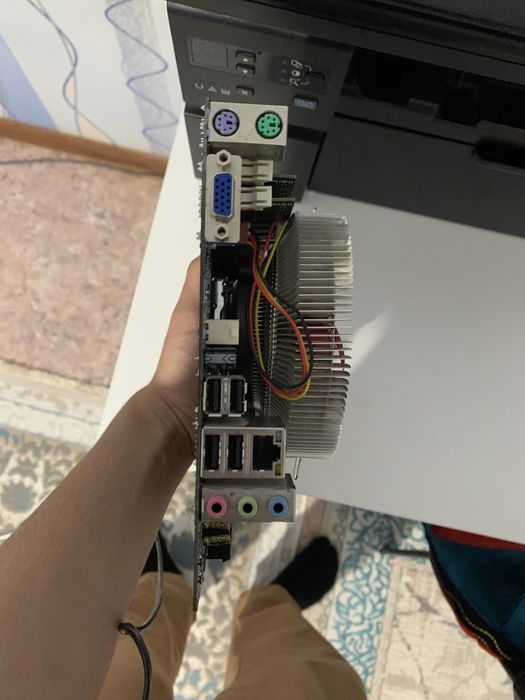 комплект материнка+проц+озу