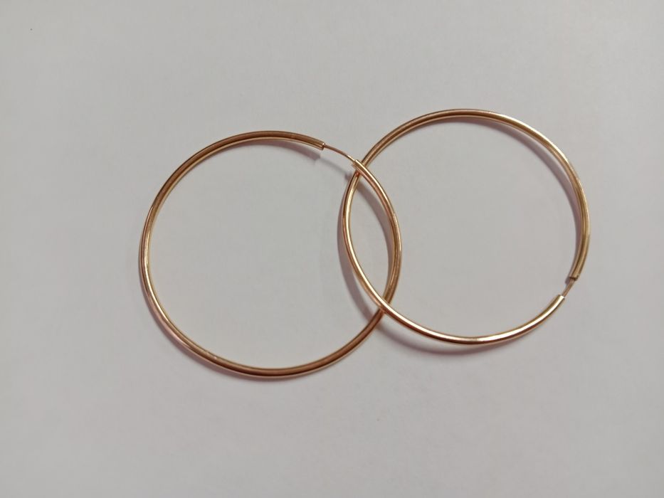 Золотые серьги  конго