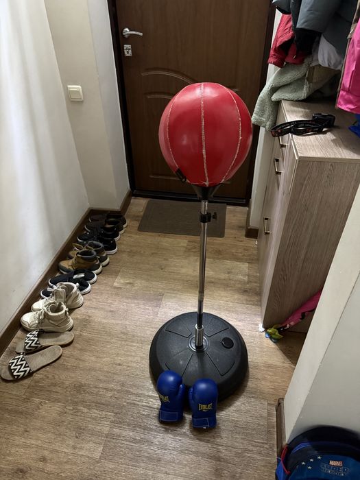 Перчатки боксерские  3-5 лет, груша напольная