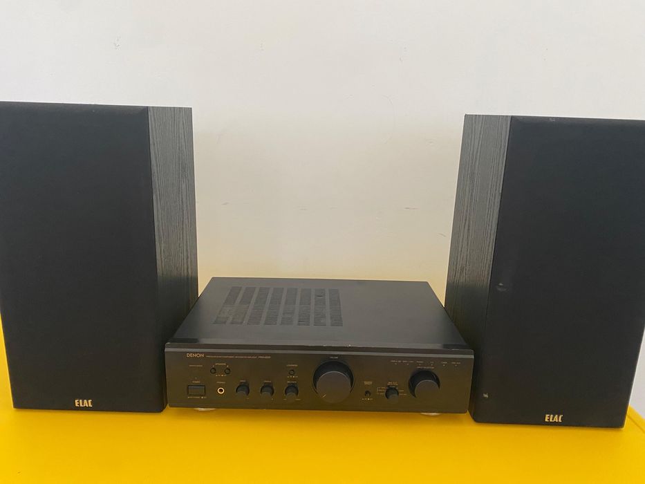 Amplificator Denon PMA-655R, boxe ELAC ELX8060