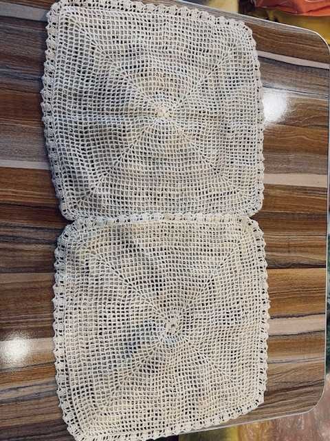 Дантелени плетива на една кука - карета, възглавнички