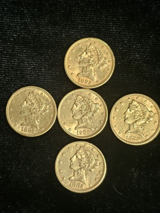 Златни 5 долара Liberty Head