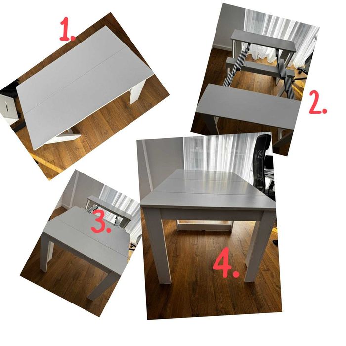 Vand masa extensibila 90x50/100/150/200/250cm