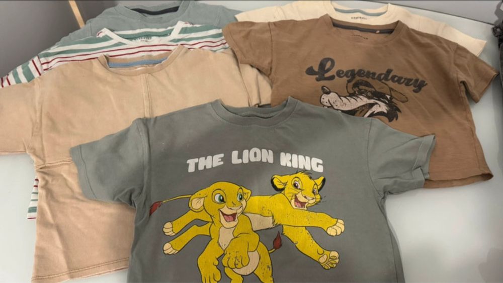 Haine baieti masura 104 (4 colanti + 6 tricouri + 2 bluze + 1 geaca)